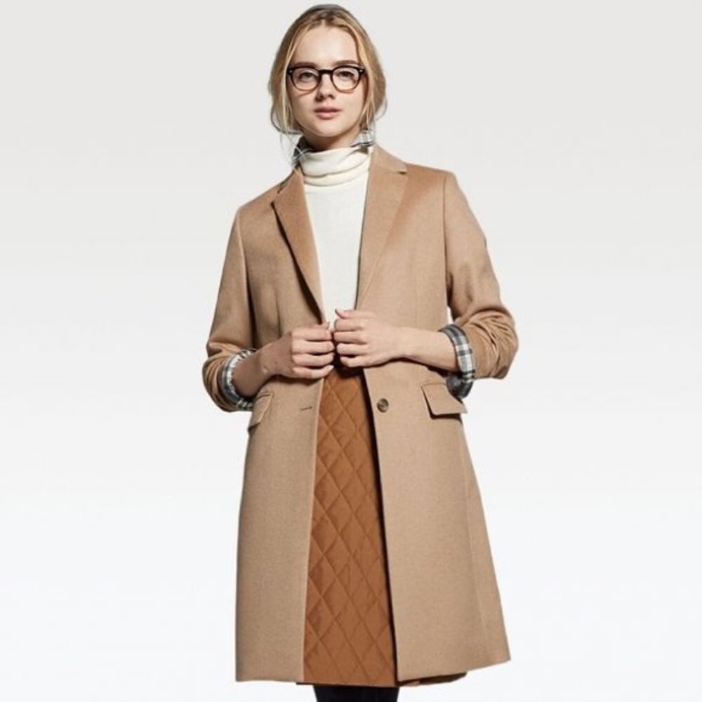 Uniqlo XS Camel Coat